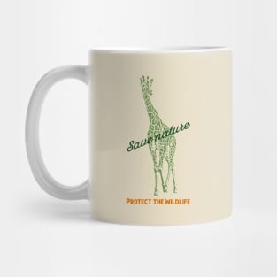 Save nature protect the wildlife Mug